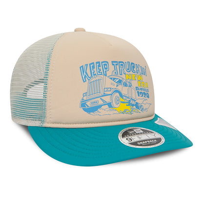 9FIFTY Heritage Trucker New Era Cap Stone stone
teal Side View