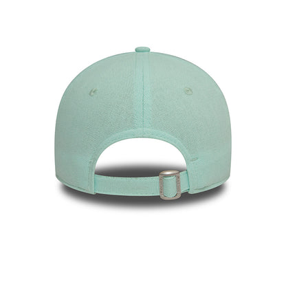 Womens LA Dodgers 9FORTY New Era Cap linen light green aqua
white Back View