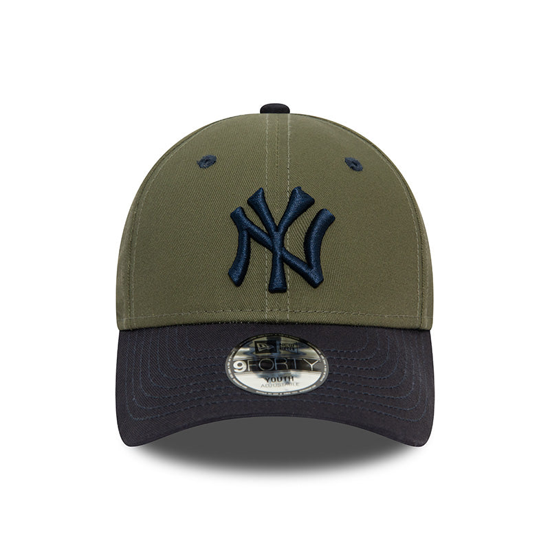 YOUTH New York Yankees New Era 9FORTY Strap back Cap Olive