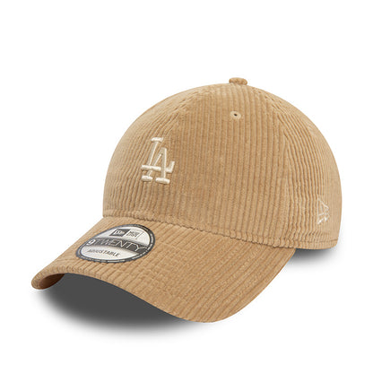 LA Dodgers 9TWENTY New Era Cap sand Corduroy beige Side View