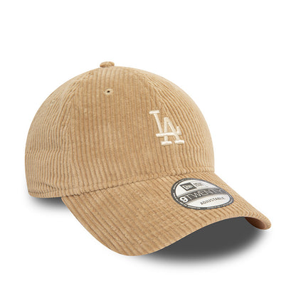 LA Dodgers 9TWENTY New Era Cap sand Corduroy beige Back View