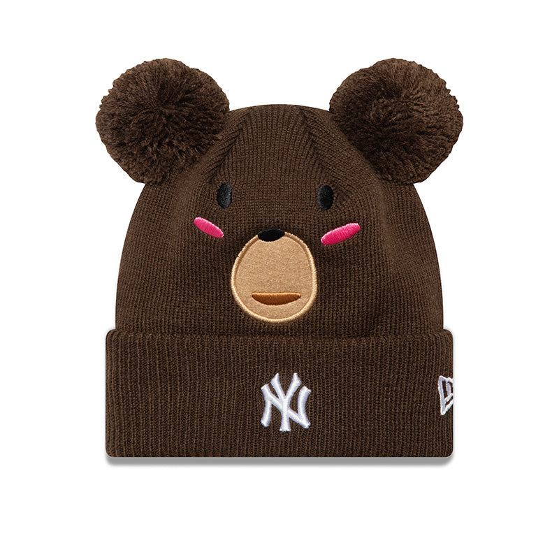 KIDS New York Yankees New Era Beanie brown Bear