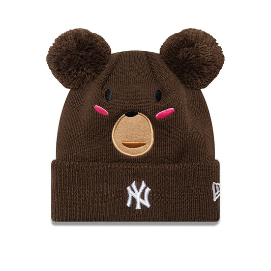 KIDS New York Yankees New Era Beanie brown Bear