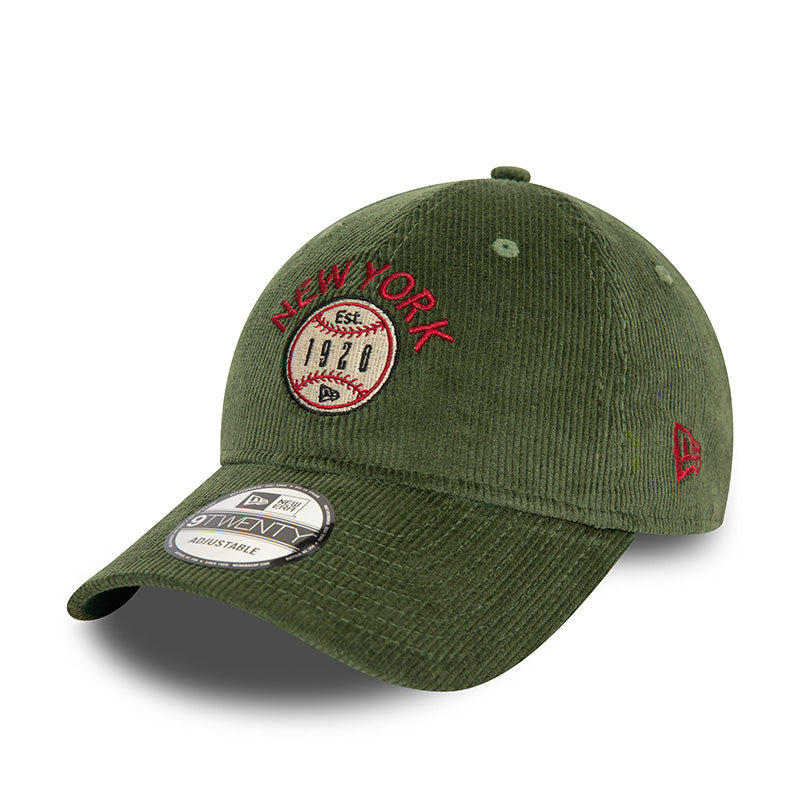 New York 9TWENTY Adjustable New Era Cap Green corduroy