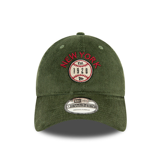 New York 9TWENTY Adjustable New Era Cap Green corduroy