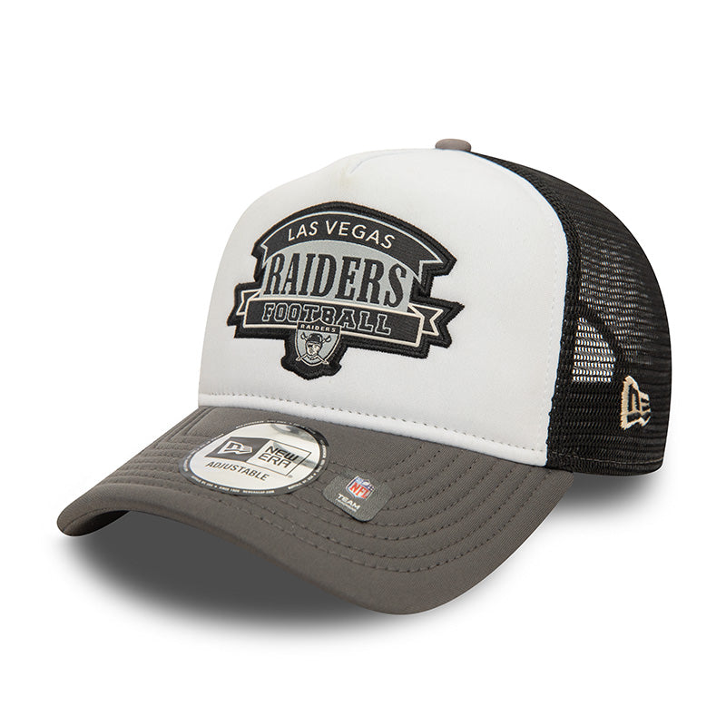 Las Vegas Raiders New Era Trucker Cap black gray