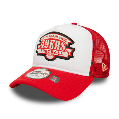 SF 49ers New Era Trucker Cap red red
white Side View