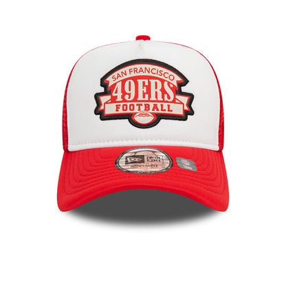 SF 49ers New Era Trucker Cap red red
white Front View