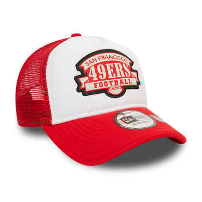 SF 49ers New Era Trucker Cap red red
white Back View
