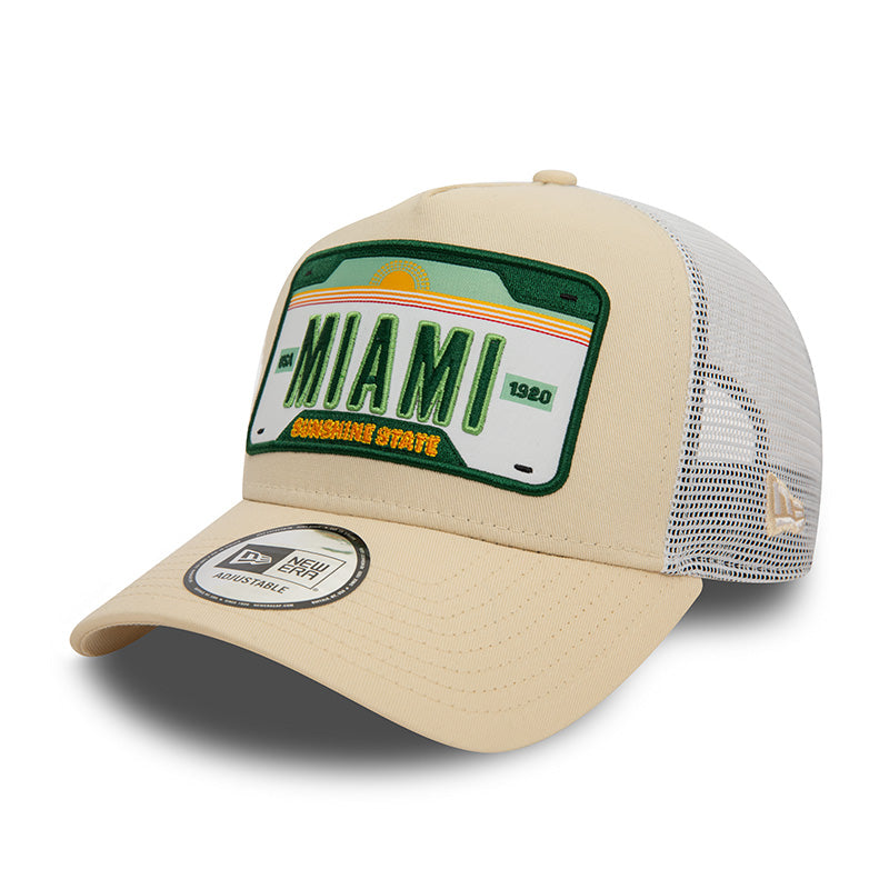 New Era License Plate Trucker Cap Adjustable Miami