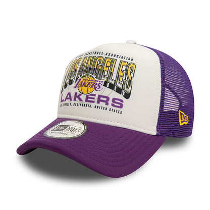 Los Angeles Lakers New Era Trucker Cap Purple dark grey Additional View