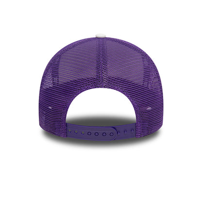 Los Angeles Lakers New Era Trucker Cap Purple dark grey Back View
