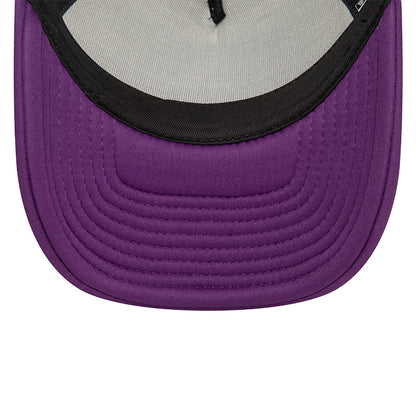 Los Angeles Lakers New Era Trucker Cap Purple dark grey Undervisor View