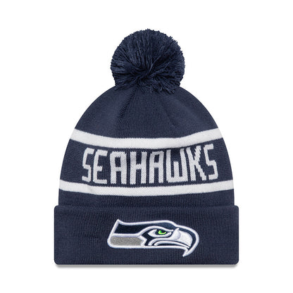 Seattle Seahawks New Era Jake Beanie blue
white Front View