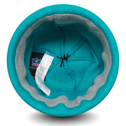 Miami Dolphins New Era Jake Beanie aqua
white Back View