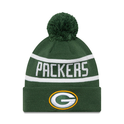 Green Bay Packers New Era Jake Beanie green
white Front View