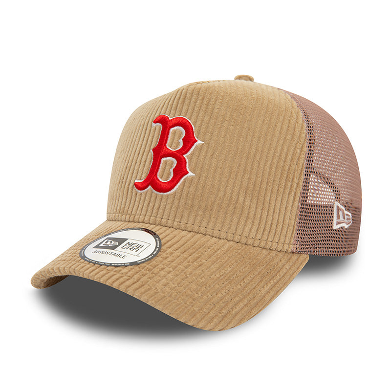 Boston Red Sox New Era Trucker Cap Beige corduroy