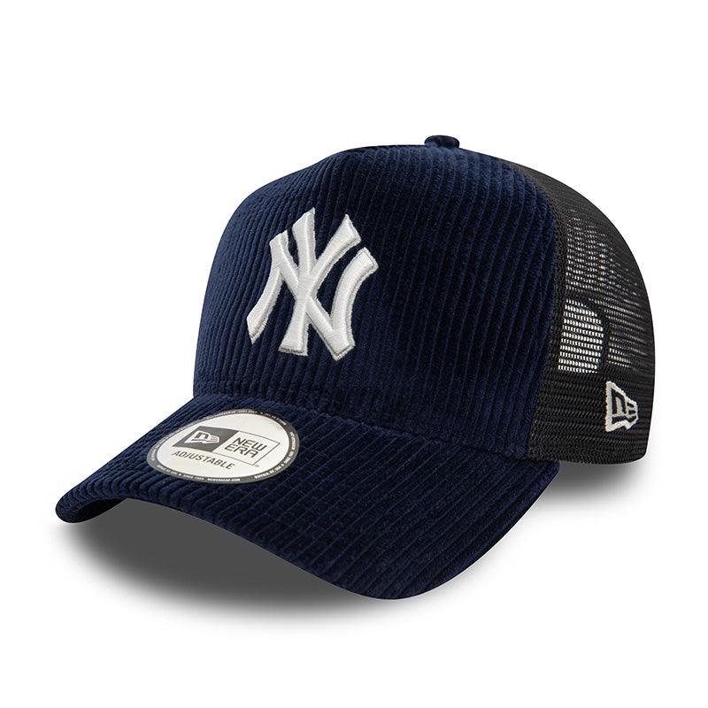 New York Yankees New Era Trucker Cap navy corduroy