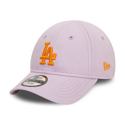 Los Angeles Dodgers New Era 9FORTY INFANT Cap lilac light purple Side View