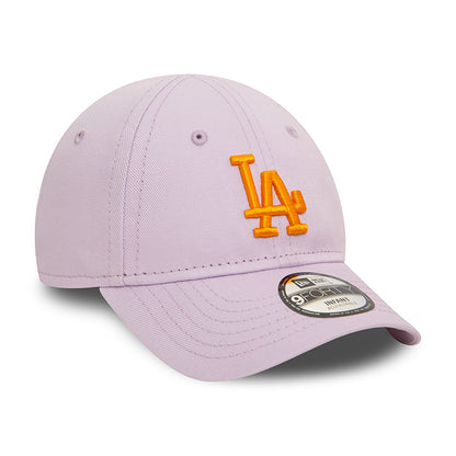 Los Angeles Dodgers New Era 9FORTY INFANT Cap lilac light purple Undervisor View