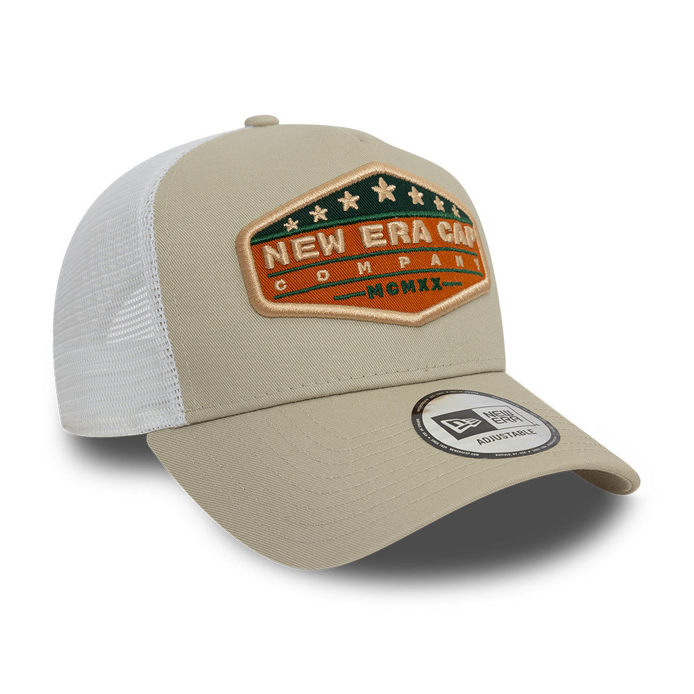 New Era Trucker Cap Adjustable Stone Patch