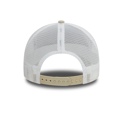 New Era Trucker Cap Adjustable Stone Patch stone
white Back View
