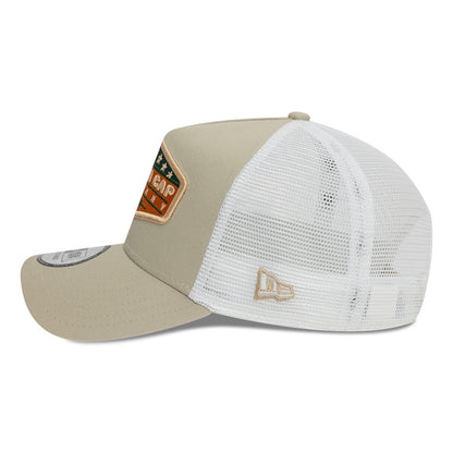 New Era Trucker Cap Adjustable Stone Patch stone
white Additional View