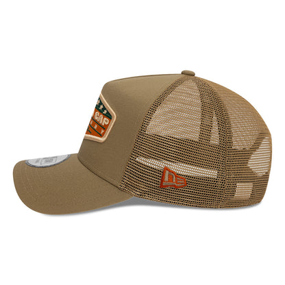 New Era Trucker Cap Adjustable Khaki Patch khaki Additional View