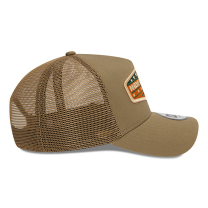 New Era Trucker Cap Adjustable Khaki Patch khaki Additional View