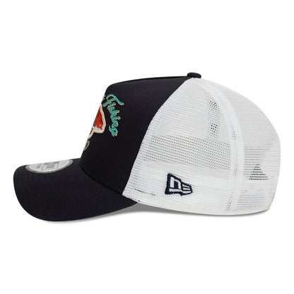 New Era Fishing Trucker Cap Adjustable Red Snapper navy
white Additional View