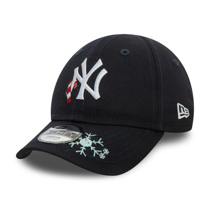 TODDLER New York Yankees New Era 9FORTY Strap back Cap XMAS NVY navy Undervisor View