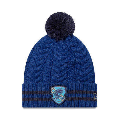 YOUTH New Era Harry Potter Pom Beanie Ravenclaw blue
navy Front View