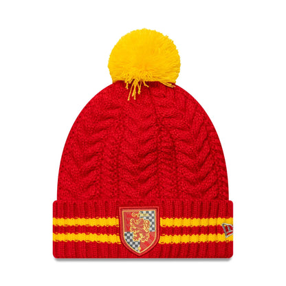 YOUTH New Era Harry Potter Pom Beanie Gryffindor red
yellow Front View