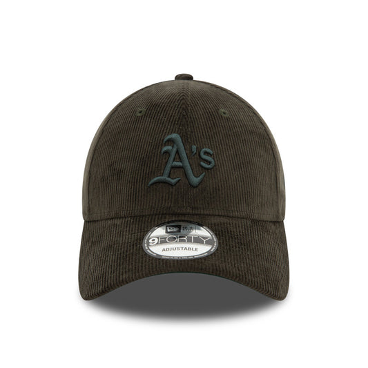 Oakland Athletics 9FORTY New Era Cap dark green corduroy