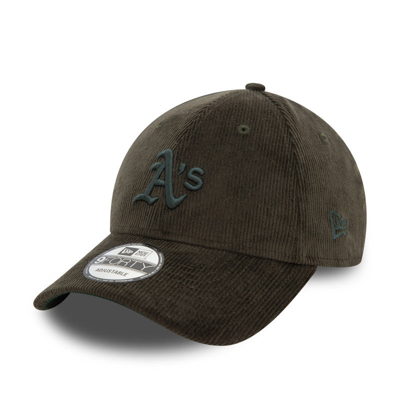 Oakland Athletics 9FORTY New Era Cap dark green corduroy