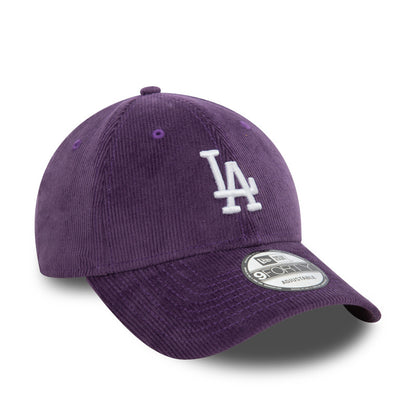 Los Angeles Dodgers 9FORTY New Era Cap plum corduroy stone Side View