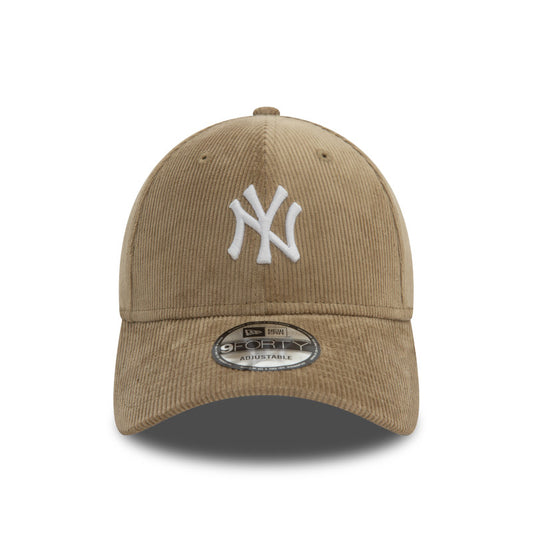 New York Yankees 9FORTY New Era Cap khaki corduroy