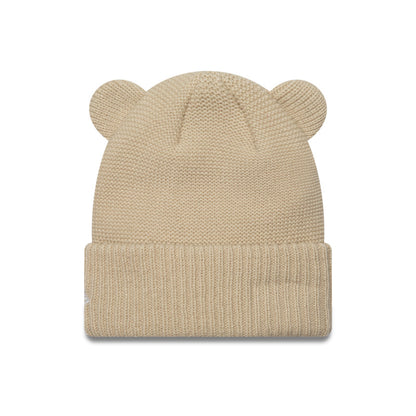KIDS New Era stone kids teddy bear ears beanie stone Side View