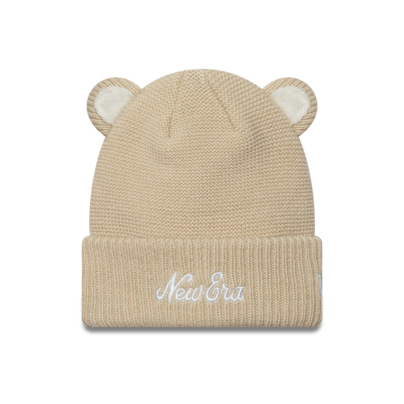 CHILD New Era stone kids teddy bear ears beanie