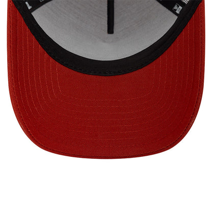 Sport Fishing New Era Trucker Cap Adjustable brick red red
black  Undervisor View