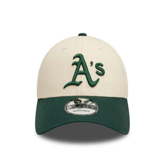 Oakland Athletics 9FORTY New Era Cap chrome green