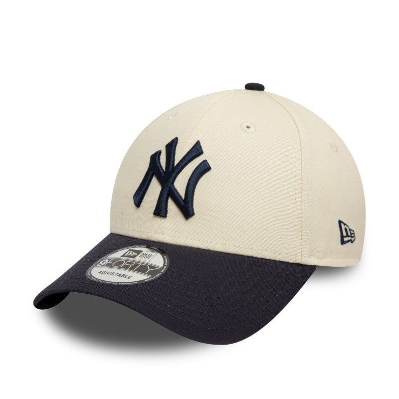 New York Yankees 9FORTY New Era Cap Chrome Navy