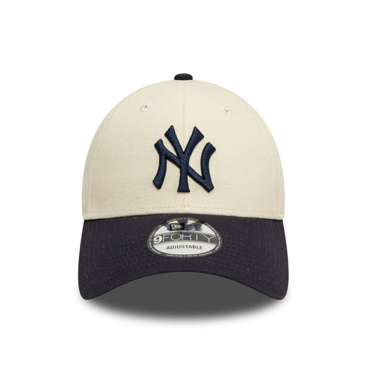 New York Yankees 9FORTY New Era Cap Chrome Navy