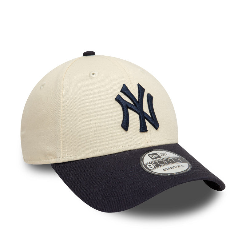 New York Yankees 9FORTY New Era Cap Chrome Navy