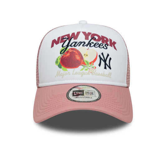 New York Yankees New Era Trucker Cap Pink Apple