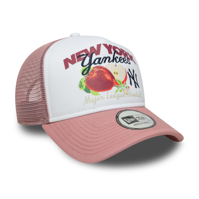 New York Yankees New Era Trucker Cap Pink Apple