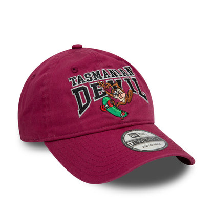 9TWENTY Adjustable New Era Cap black Taz Berry fuchsia Side View