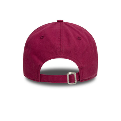 9TWENTY Adjustable New Era Cap black Taz Berry fuchsia Back View