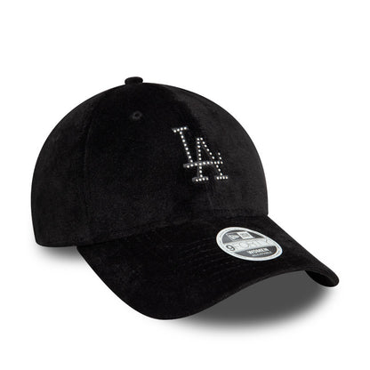 WMNS Los Angeles Dodgers 9FORTY New Era Cap black diamond black Side View
