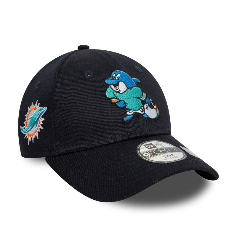 CHILD Miami Dolphins New Era 9FORTY Strap back Cap navy